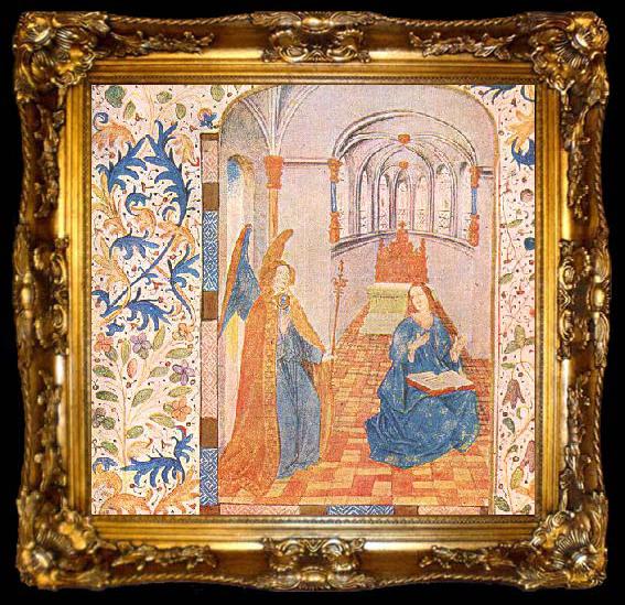 framed  unknow artist Book of Hours, ta009-2
